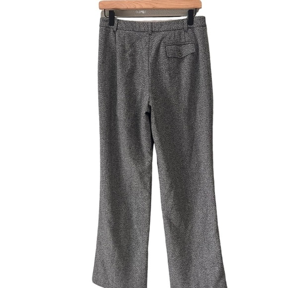 Ann Taylor Chevron Grey Wool Blend Mid Rise Trousers Womens Size 6 Fully Lined - Picture 4 of 15